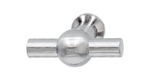 715 | Metal knob stainless steel-effect